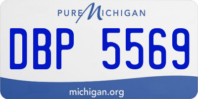 MI license plate DBP5569