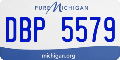 MI license plate DBP5579
