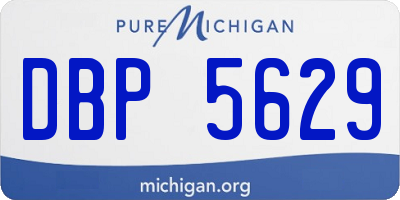 MI license plate DBP5629