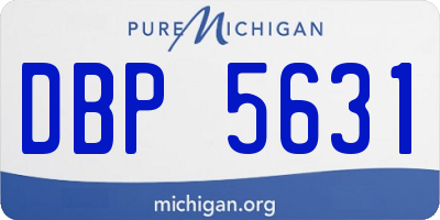 MI license plate DBP5631