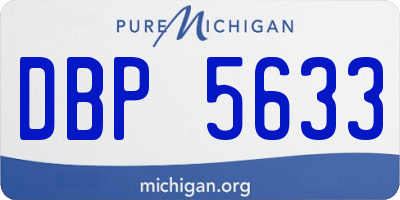 MI license plate DBP5633