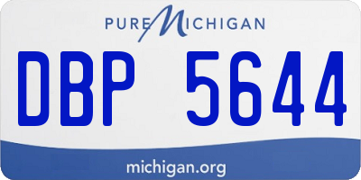 MI license plate DBP5644