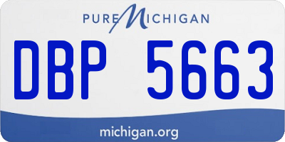 MI license plate DBP5663