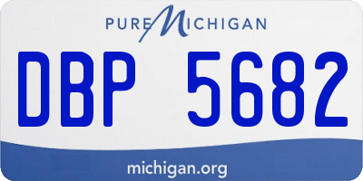 MI license plate DBP5682