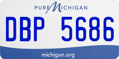 MI license plate DBP5686