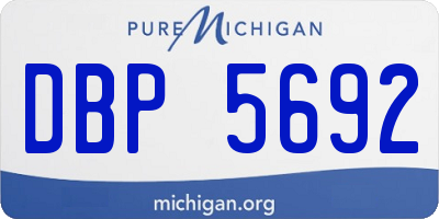 MI license plate DBP5692