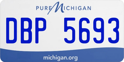 MI license plate DBP5693