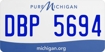 MI license plate DBP5694