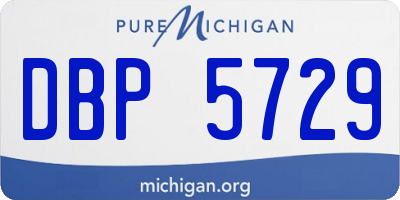 MI license plate DBP5729