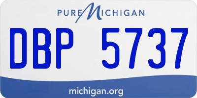 MI license plate DBP5737