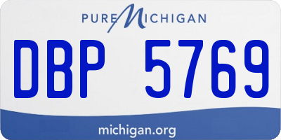 MI license plate DBP5769