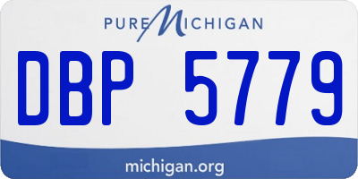 MI license plate DBP5779