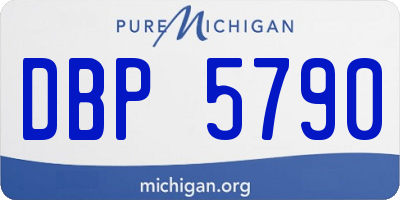 MI license plate DBP5790
