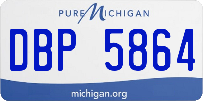 MI license plate DBP5864