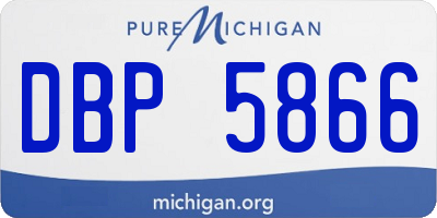 MI license plate DBP5866