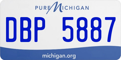 MI license plate DBP5887