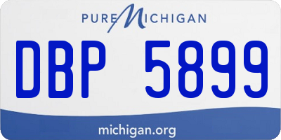 MI license plate DBP5899