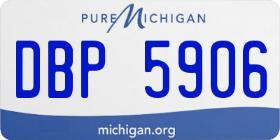 MI license plate DBP5906