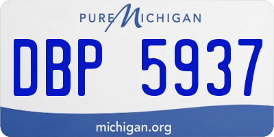 MI license plate DBP5937
