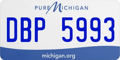 MI license plate DBP5993