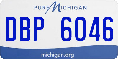 MI license plate DBP6046