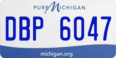 MI license plate DBP6047