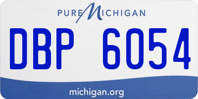 MI license plate DBP6054