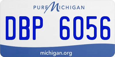 MI license plate DBP6056