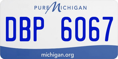 MI license plate DBP6067