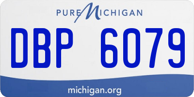 MI license plate DBP6079