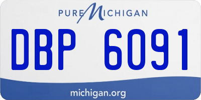MI license plate DBP6091