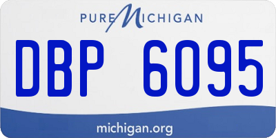 MI license plate DBP6095