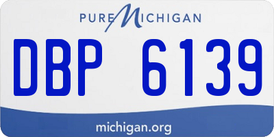 MI license plate DBP6139