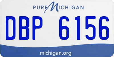 MI license plate DBP6156