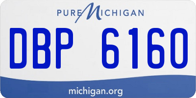 MI license plate DBP6160