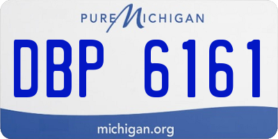 MI license plate DBP6161