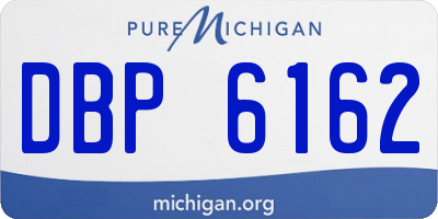 MI license plate DBP6162