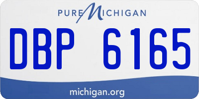MI license plate DBP6165