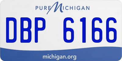 MI license plate DBP6166