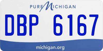 MI license plate DBP6167