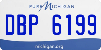 MI license plate DBP6199