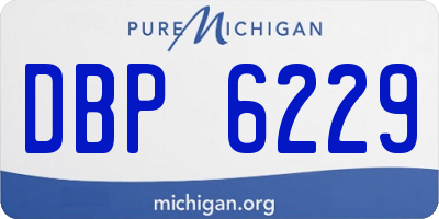 MI license plate DBP6229