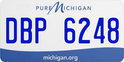 MI license plate DBP6248