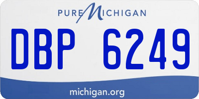MI license plate DBP6249