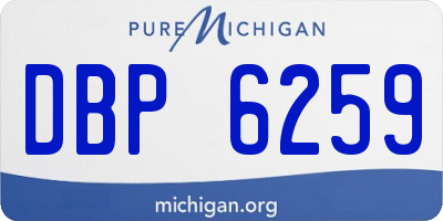 MI license plate DBP6259