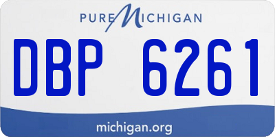 MI license plate DBP6261