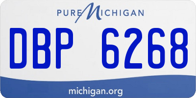 MI license plate DBP6268