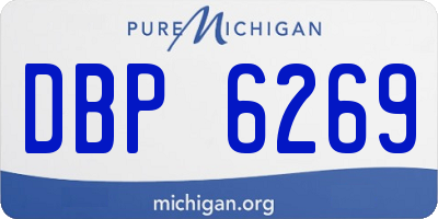 MI license plate DBP6269