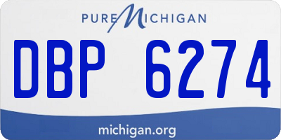 MI license plate DBP6274
