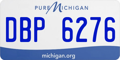 MI license plate DBP6276